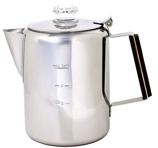 Chinook Timberline Coffee Percolator 9 Cup - Stainless Steel
