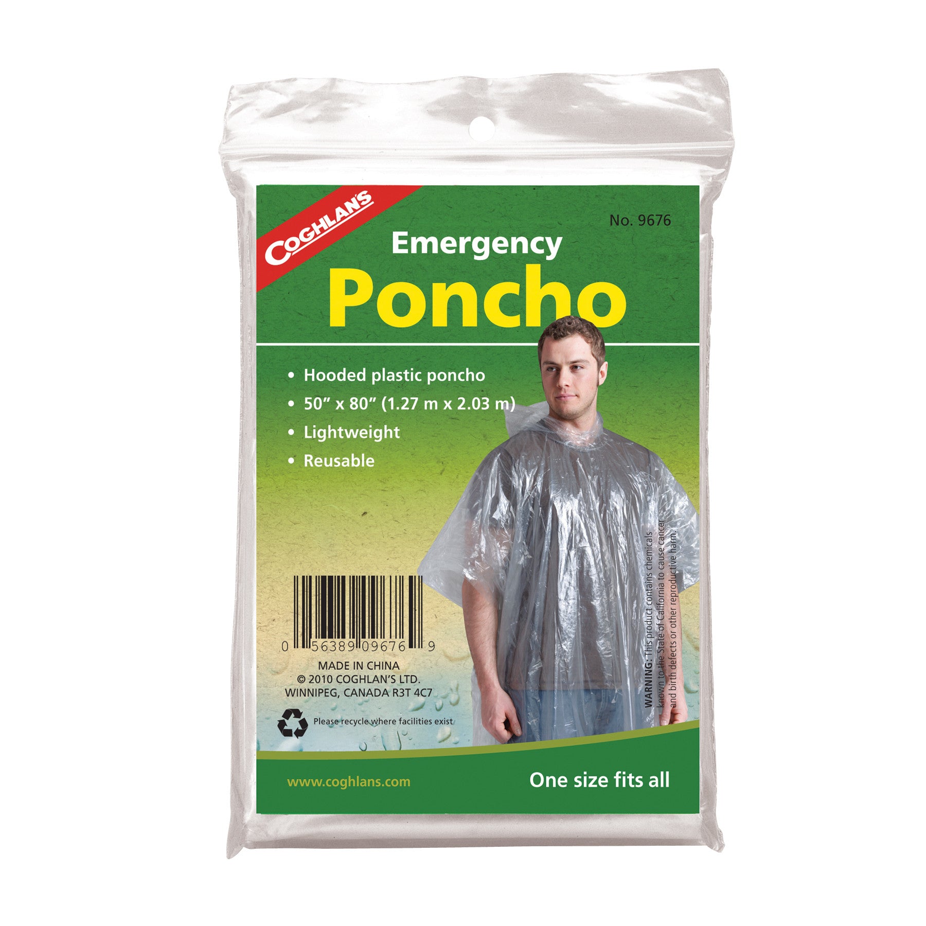 Coghlan's Emergency Poncho Clear