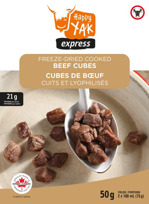 Happy Yak Freeze Dried Cooked Beef Cubes