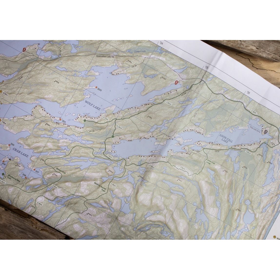 Lat Long Wolf/Crab Lakes and Area