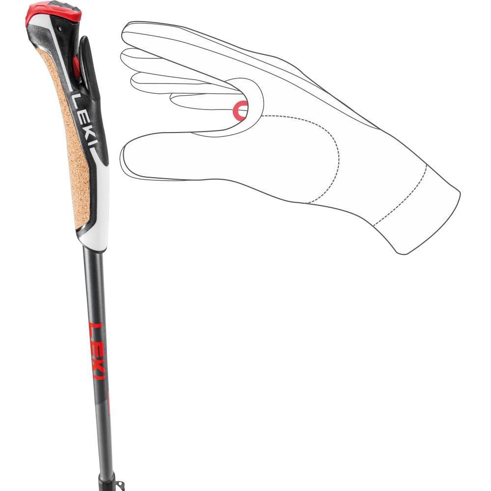 Leki Instructor Lite - Anthracite/Red (Pair)