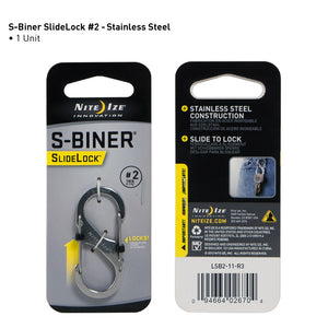Nite Ize Slidelock S-Biner Steel #2