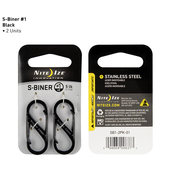 Nite Ize S-Biner Stainless Steel 2 pack