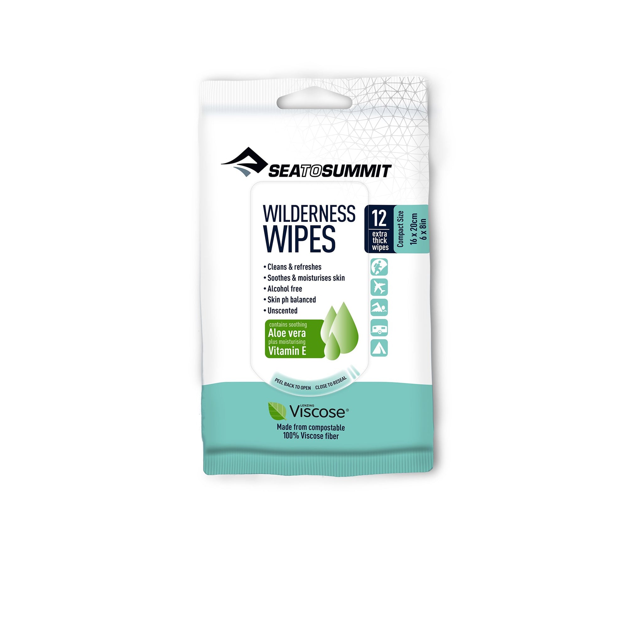 Sea to Summit Trek and Travel Wilderness Wipes - Compact